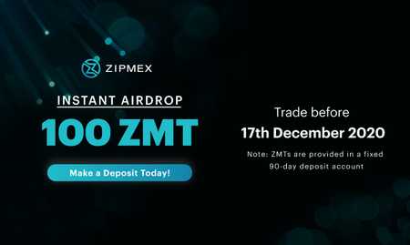 Get 100 ZMT – Trade $100 USD/$150 AUD/3,000 THB/1M IDR