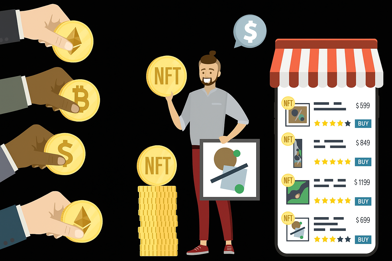 Top 12 NFT Marketplaces to buy and sell Non-Fungible Token