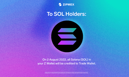 News for Zipmex SOL holders