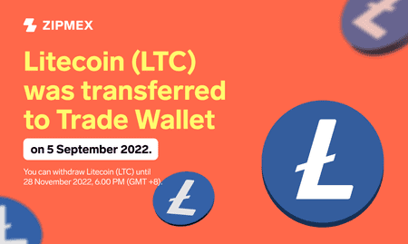 Important announcement: LTC has been transferred to your Trade Wallet