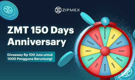 Zipmex Giveaways 100 Million Rupiah Total Prize by Locking From 1 ZMT!