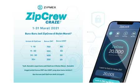 Be a ZipCrew in March and Get ZMT & USDT Airdrop!