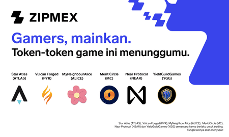 6 Token Baru untuk Gamers Listing di Zipmex!
