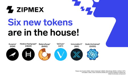 6 New Tokens Now Available on Zipmex!