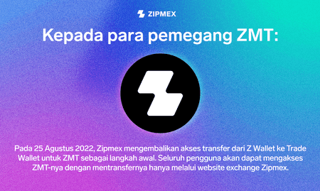 Pengumuman Penting: Pemulihan aset ZMT dari Z Wallet ke Trade Wallet