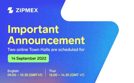 Update about Zipmex’s online Town hall