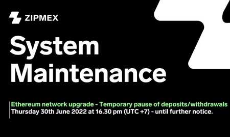 Ethereum network upgrade – Temporary pause of deposits/withdrawals for ERC-20 tokens and ETH