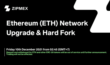 ประกาศการอัปเกรดเครือข่าย Ethereum (ETH) และการ Hard Fork – 10 ธันวาคม พ.ศ. 2564 เวลา 02:45:51 น.