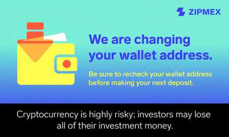 Zipmex is changing your wallet addresses