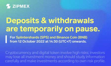 Important Announcement: deposit and withdrawal of BSC tokens temporarily suspended