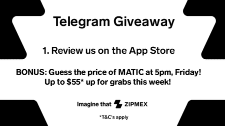 Telegram Giveaway! Win up to $55 worth of ZMT!