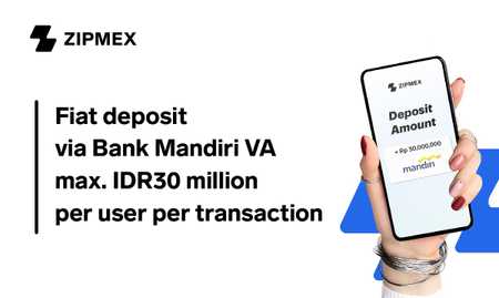 Now Fiat Deposit via VA Bank Mandiri Max. IDR 30 Million