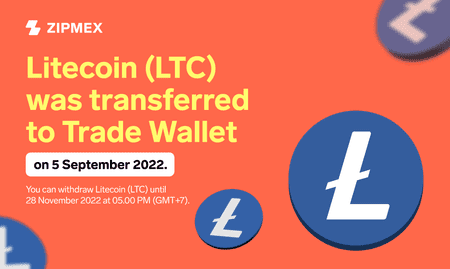 Important announcement: LTC has been transferred to your Trade Wallet