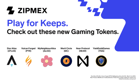 6 New Tokens for Gamers are Officially Listed in Zipmex!