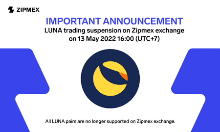 LUNA Trading Suspension on 13th May 2022
